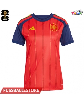 Günstige Spanien Heimtrikot Damen WM 2026 Kurzarm